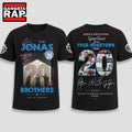 Jonas Brothers Greetings from Your Hometown Tour Black 3D Shirt , Music Trending 3D Shirt