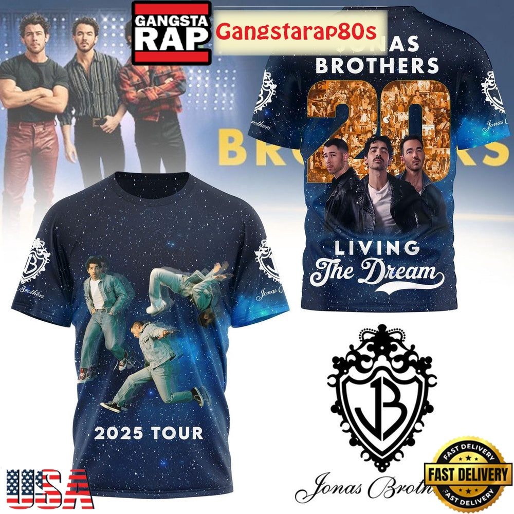 Jonas Brothers Living The Dream Tour 20 Years Special Hoodie