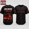 Jonas Brothers Merch The Burning Up Tour 2026 Baseball Jersey Shirt , Music Fans Jersey Shirt