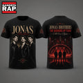 Jonas Brothers The Burning Up Tour 2026 3D Shirt , Music Trending 3D Shirt