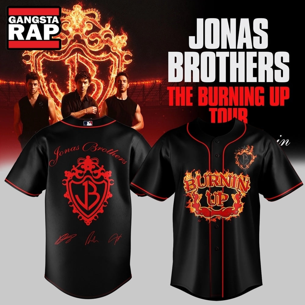 Jonas Brothers The Burning Up Tour 2026 Baseball Jersey