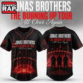 Jonas Brothers The Burning Up Tour 2026 New Design Baseball Jersey , Music Fans Jersey Shirt