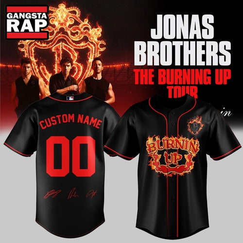 Jonas Brothers The Burning Up Tour 2026 Signature Custom Baseball Jersey