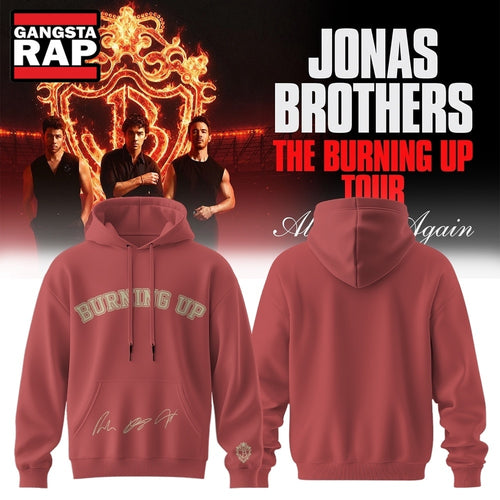 Jonas Brothers The Burning Up Tour 2026 Signature Limited Hoodie