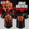Jonas Brothers The Burning Up Tour 2026 Signature Music Graphic Baseball Jersey