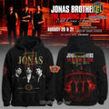 Jonas Brothers The Burning Up Tour Black Hoodie
