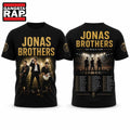 Jonas Brothers The World Tour Celebration Five Albums 3D T Shirt , Music Trending 3D Shirt