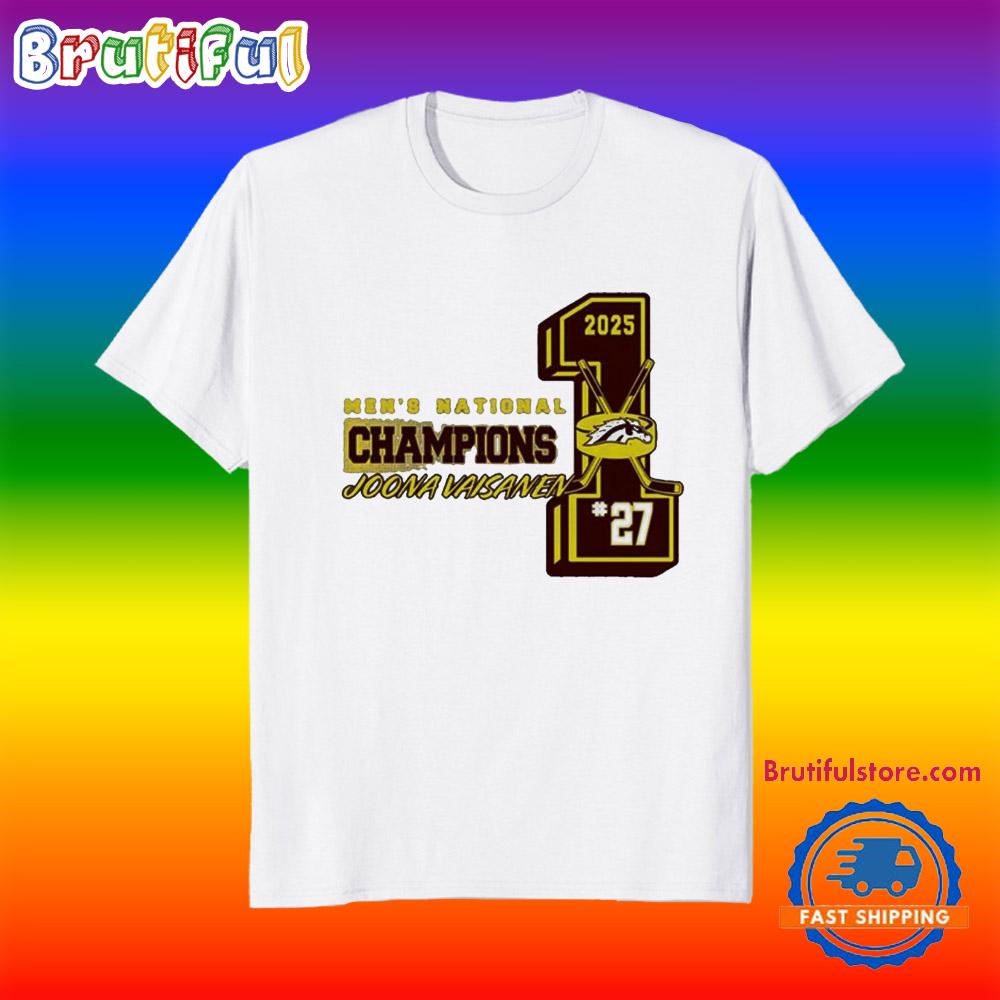 Joona Vaisanen Western Michigan Broncos National Champions 2025 No 1 Shirts