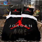 Jordan Nike Red Trending Style Bedding Sets, Bedroom Sets LIMITED EDITION