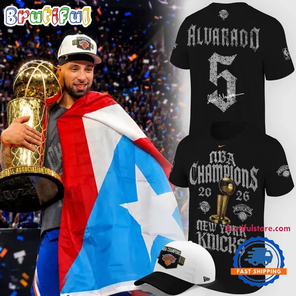 Jose Alvarado New York Knicks NBA Champions 2026 Limited Edition 3D Shirt