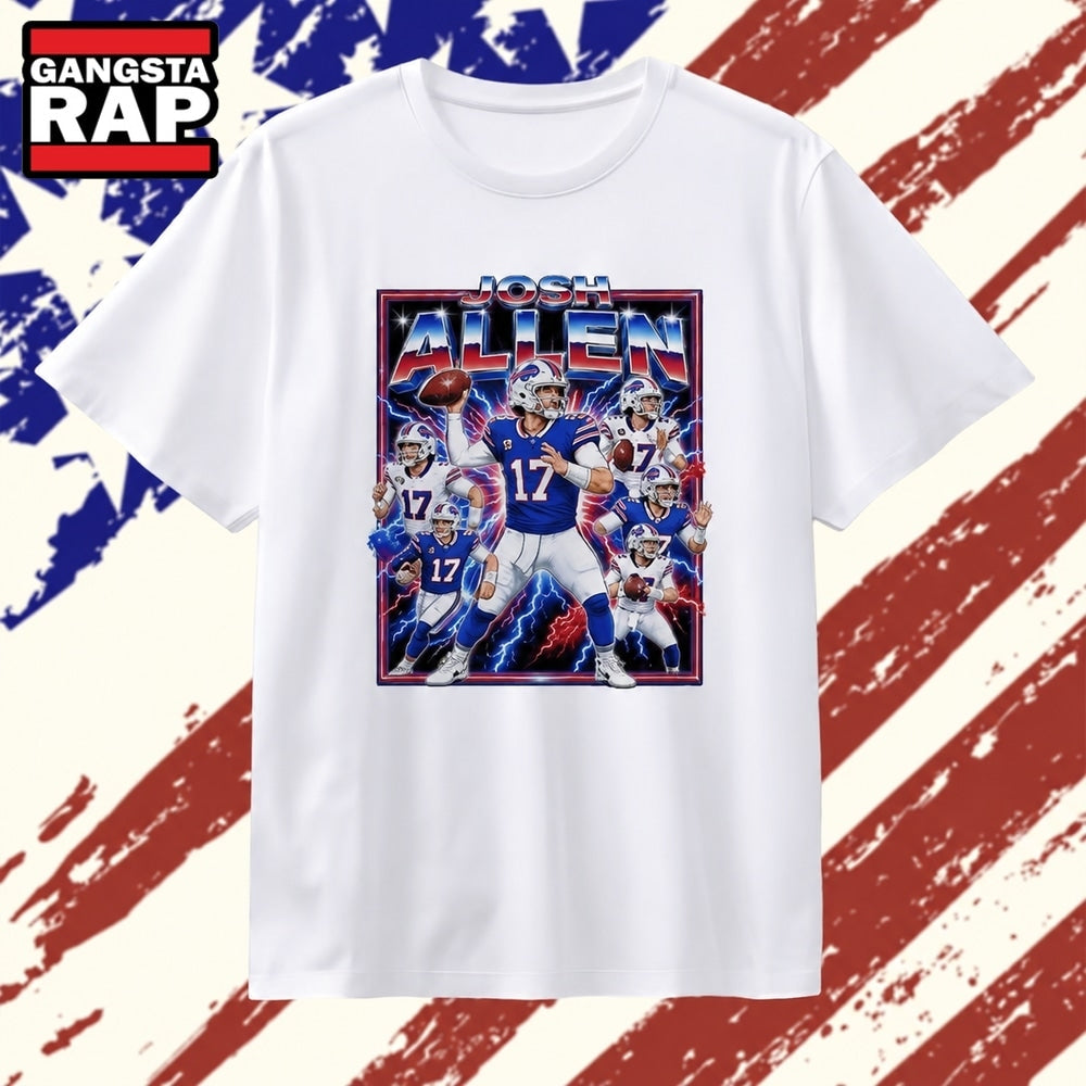 Josh Allen Buffalo Bills 17 Galactic Storm 2026 T Shirt