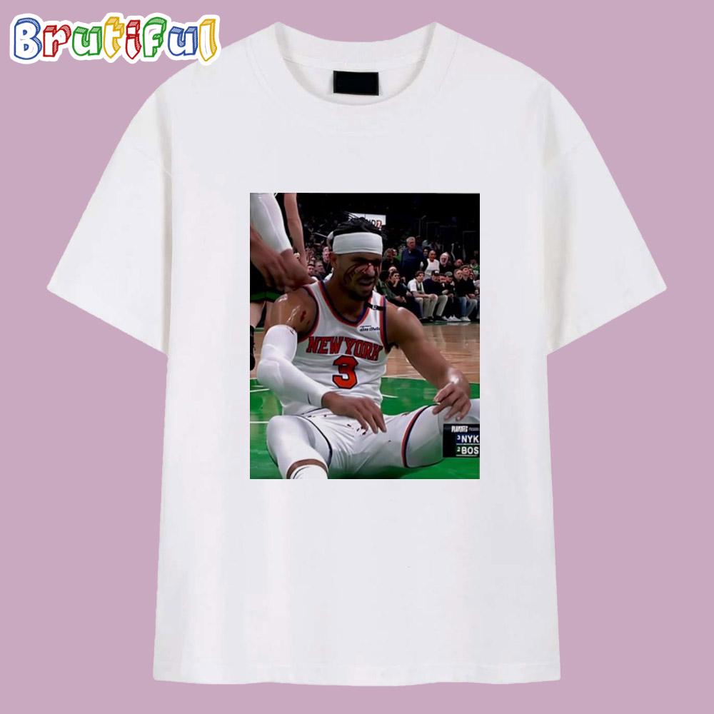 Josh Hart Was Elbowed In The Face Knicks T Shirt