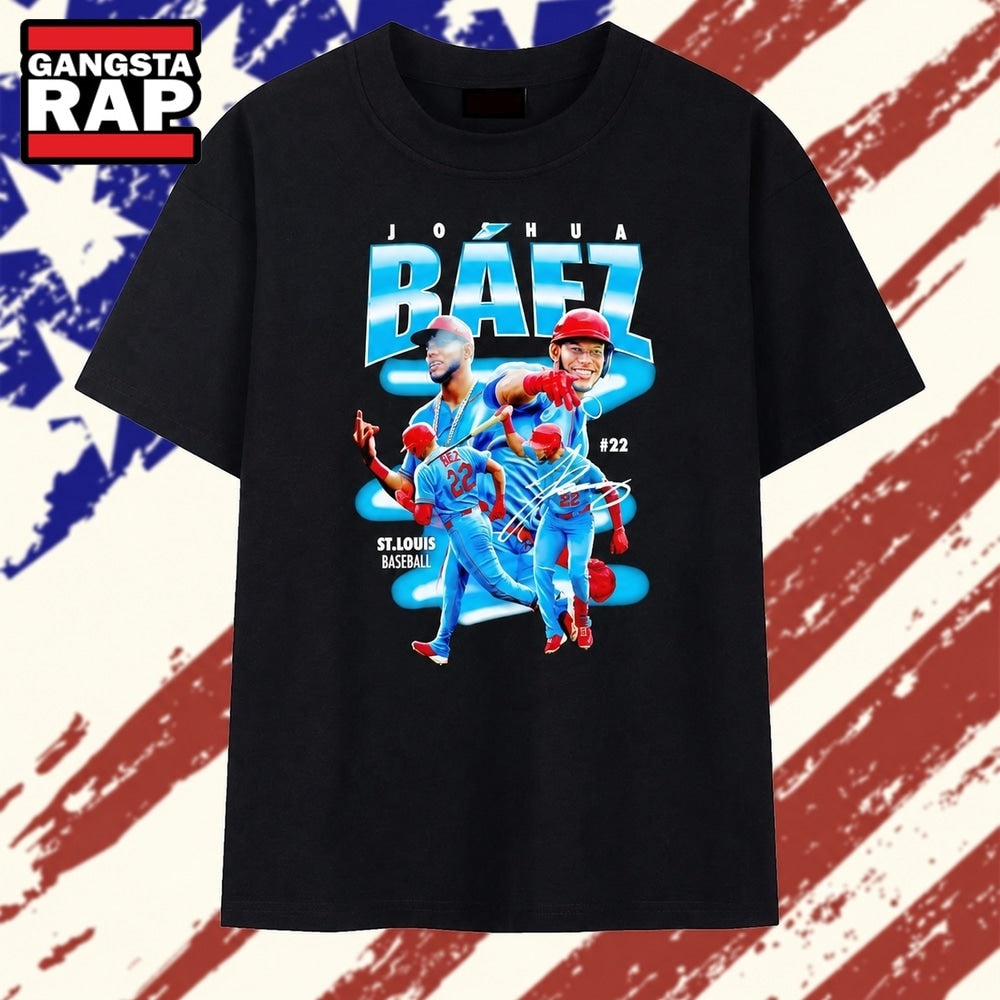 Joshua Baez St Louis Baseball No 22 Signature T Shirt