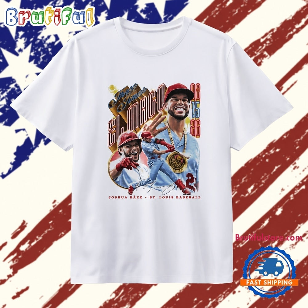 Joshua Baez St Louis baseball three times El Mago signature T Shirt
