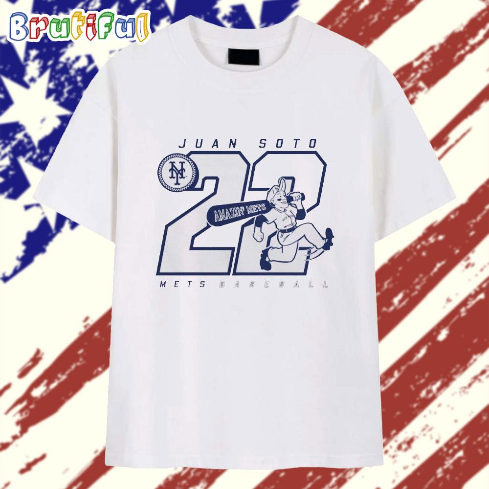 Juan Soto 22 New York Mets Amazin’ Player Art T Shirt
