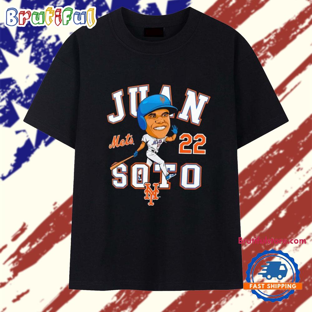 Juan Soto #22 New York Mets Hometown Caricature T Shirt