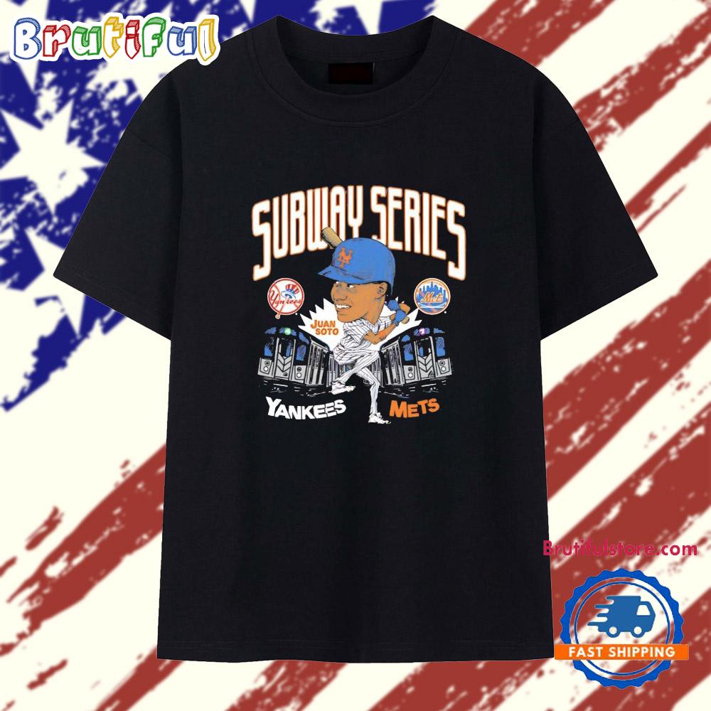 Juan Soto New York Mets 2025 Subway Series Graphic T Shirt