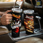 Judas Priest British Steel & Firepower Dual Album 40oz Tumbler