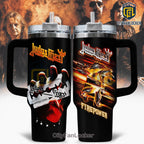 Judas Priest British Steel & Firepower Dual Album 40oz Tumbler