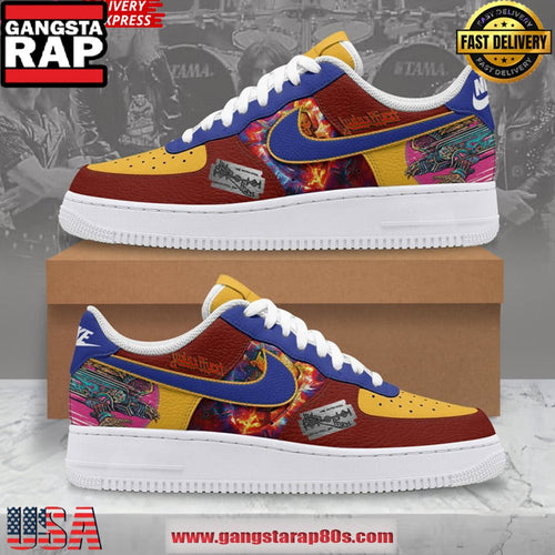 Judas Priest British Steel Limited Edition Air Force 1 Running Sneakers Shoes