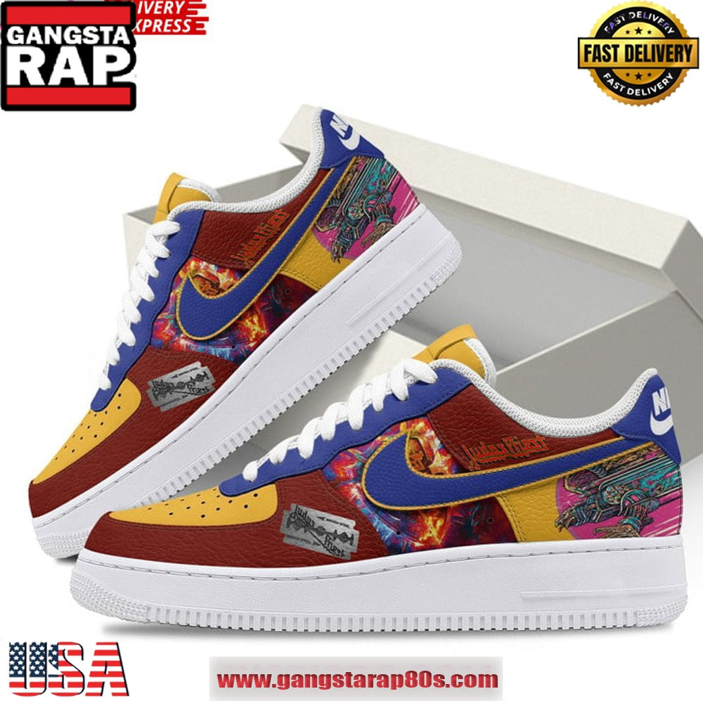 Judas Priest British Steel Limited Edition Air Force 1 Running Sneakers Shoes
