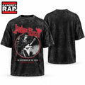 Judas Priest Defenders Of The Faith Classic Rock Guitarist Graphic Vintage T Shirt