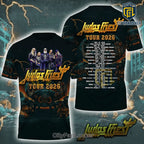 Judas Priest Tour 2026 Heavy Metal Band T-Shirt