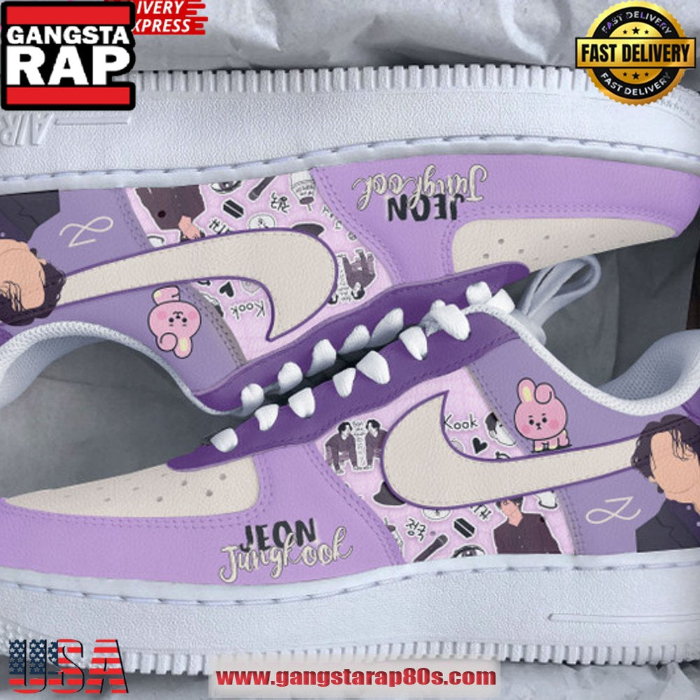 Jungkook BTS Limited Edition Air Force 1 Sneakers Shoes