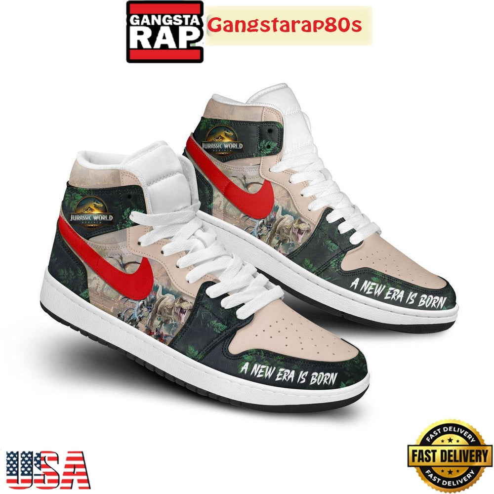 Jurassic World A New Era Is Born Air Jordan 1 Shoes Running Sneakers