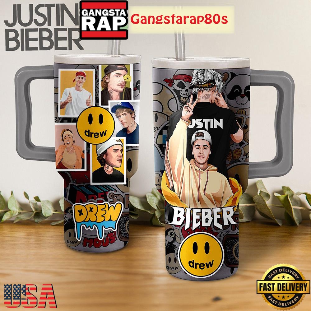 Justin Bieber Drew Tumbler Cup 40oz