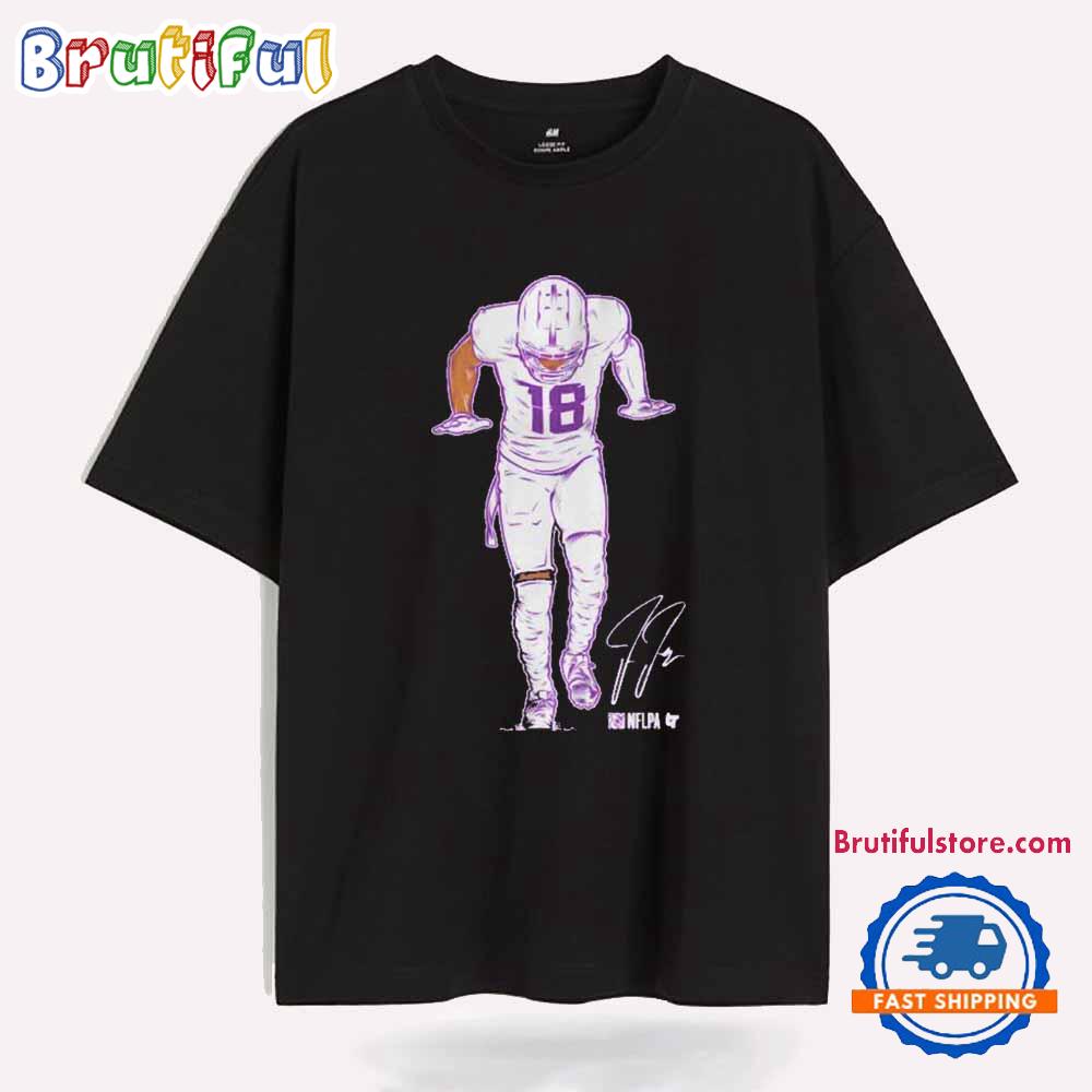 Justin Jefferson Minnesota Vikings The Silencer Signature T Shirt