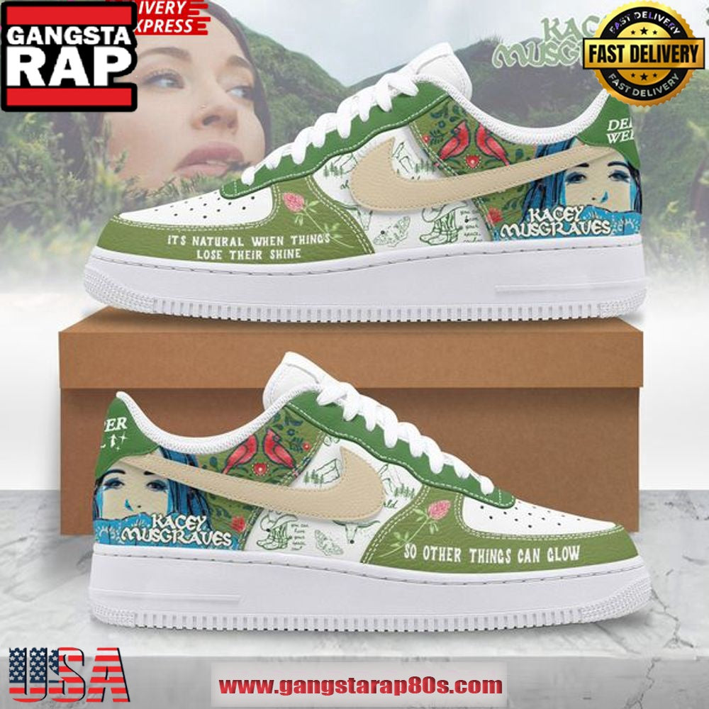 Kacey Musgraves Deeper Well Limited Edition Air Force 1 Sneakers Shoes