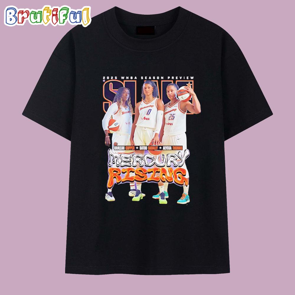 Kahleah Copper Alyssa Thomas and Satou Sabally Phoenix Mercury Rising T Shirt