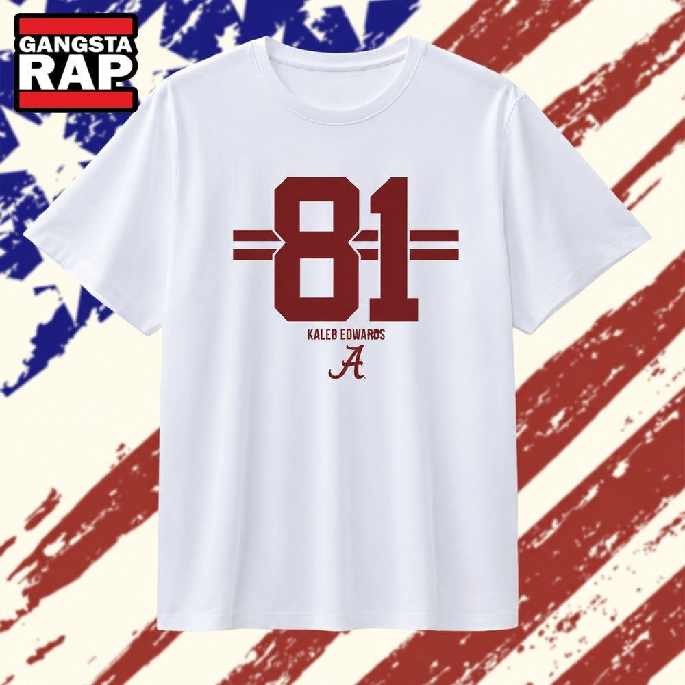 Kaleb Edwards 81 Alabama Crimson Tide jersey T Shirt , Vintage Trending Shirt