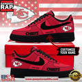 Kansas City Chiefs New 2026 Version NFL Custom Air Force 1 Running Sneakers Shoes