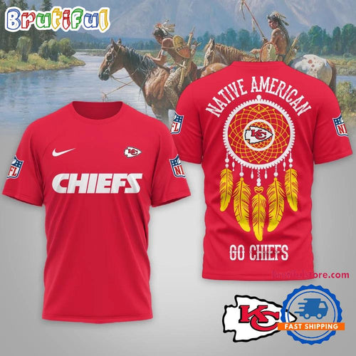 Kansas City Chiefs 2026 NFL Native American Unisex 3D Shirt
