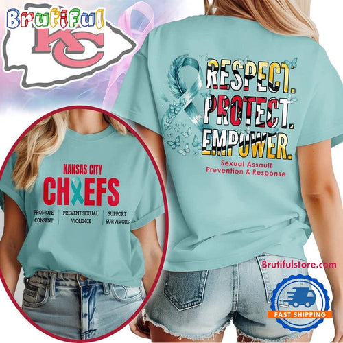 Kansas City Chiefs 2026 NFL SA Prevention Month Unisex 3D T Shirt