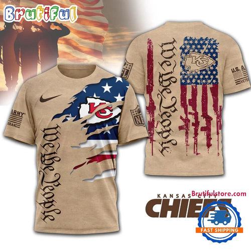 Kansas City Chiefs 2026 NFL Veteran We The People 3D Shirt