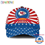 Kansas City Chiefs American Flag Pattern Independence Day Baseball Cap