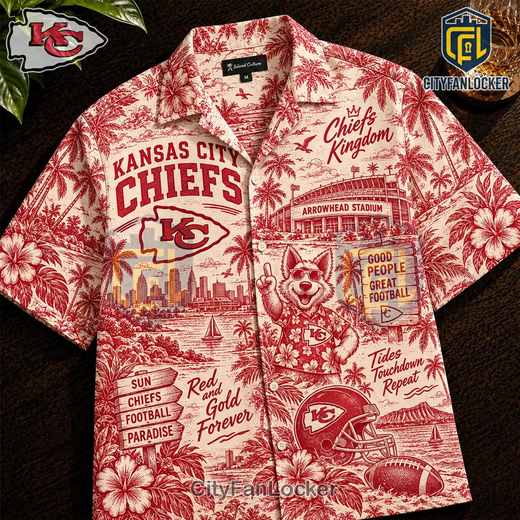 Kansas City Chiefs Arrowhead Stadium Hawaiian Shirt