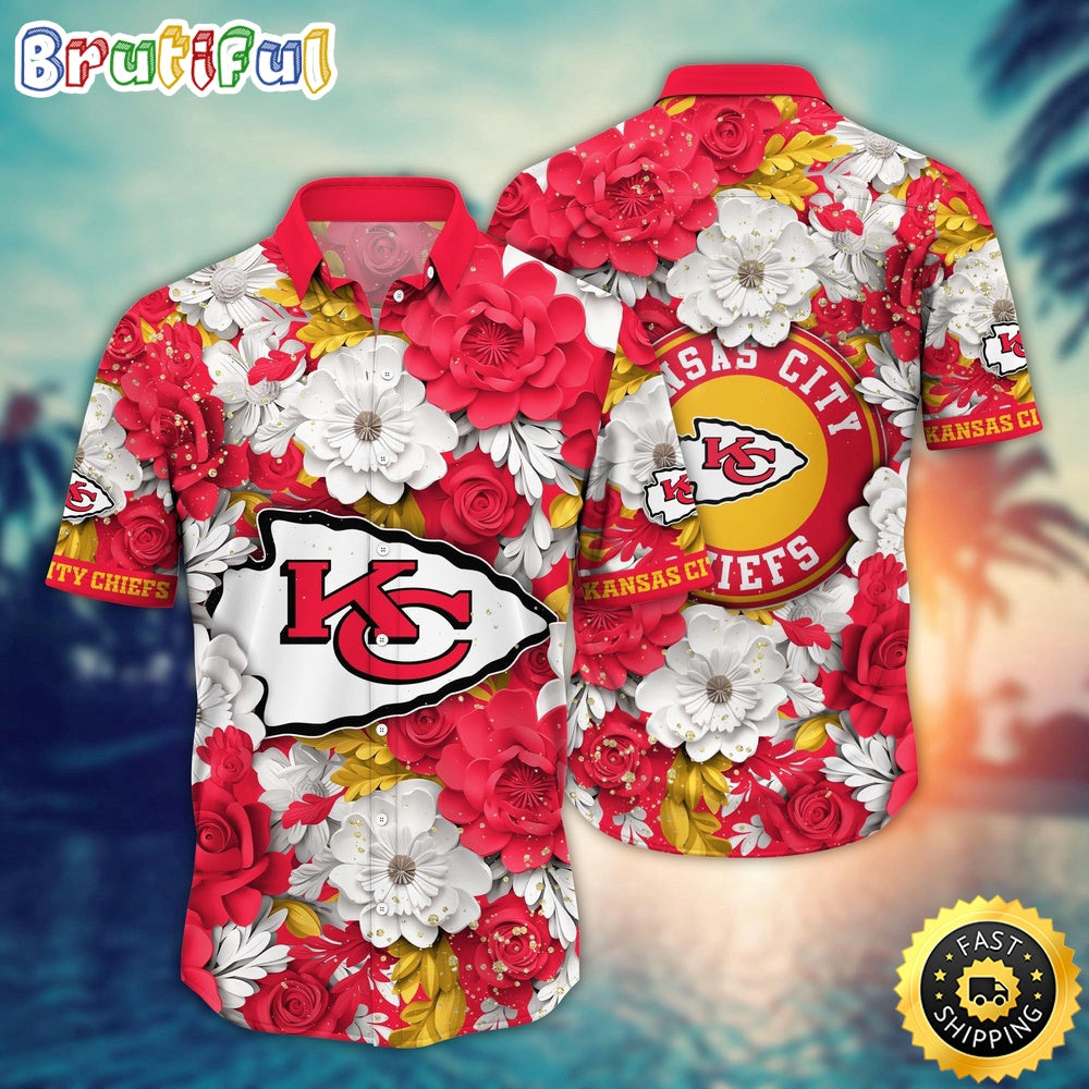 Kansas City Chiefs Hawaii Shirt Flower Summer Vibes