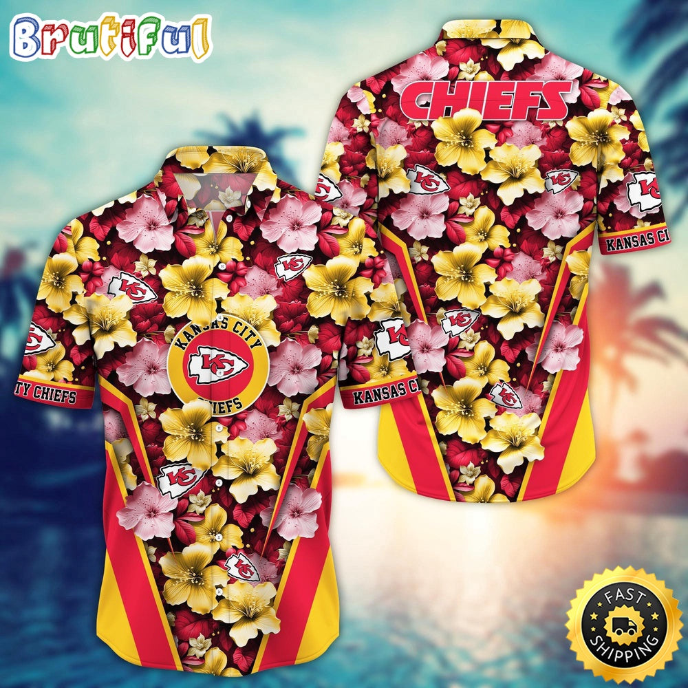 Kansas City Chiefs Hawaii Shirt Flower Tropical Getaway Shirts