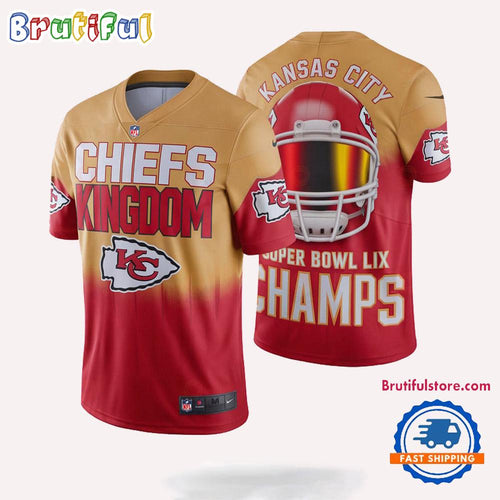 Kansas City Chiefs Kingdom Super Bowl 2025 Champions Football Jersey Shirt