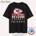 Kansas City Chiefs NFL 2024 Football Team Graphics Signature Friends Design T Shirt