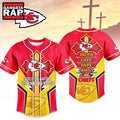 Kansas City Chiefs NFL Blessed Beyond The Score Baseball Jersey