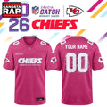 Kansas City Chiefs NFL Crucial Catch 2026 Pink Limited Edition Football Jersey