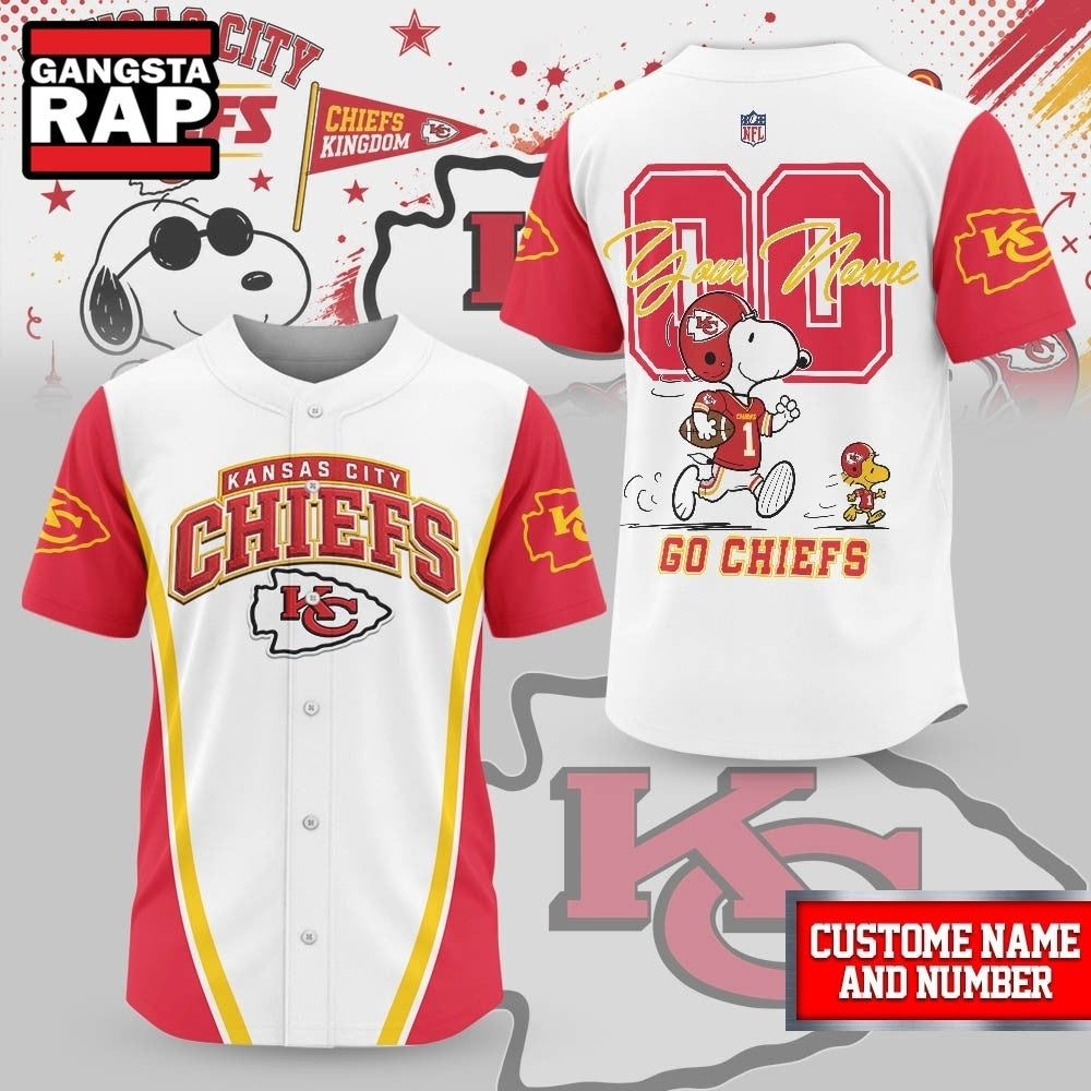 Kansas City Chiefs NFL Snoopy Ultimate Game Day Personalized Jersey Shirt