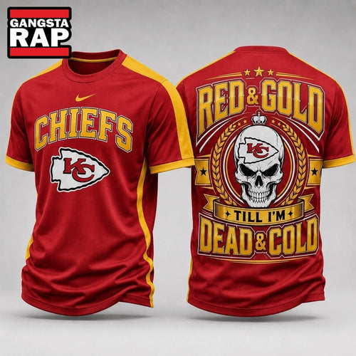 Kansas City Chiefs NFL Till I’m Dead Forever Skull Fan Pride 3D Shirt, Football New Design Shirt Hoodie T-Shirt