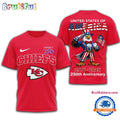Kansas City Chiefs NFL United States of American 250th Anniversary 3D T Shirt