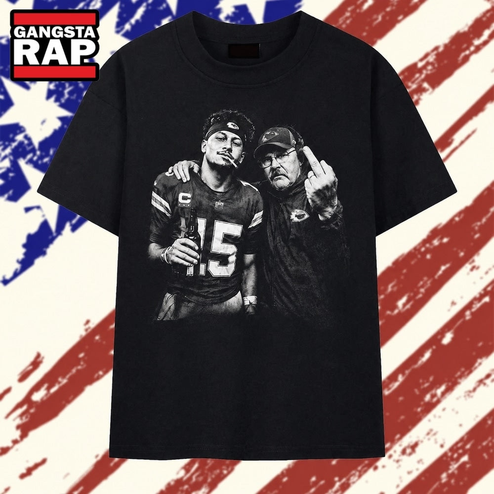 Kansas City Chiefs Patrick Mahomes And Andy Reid Graphic T Shirt